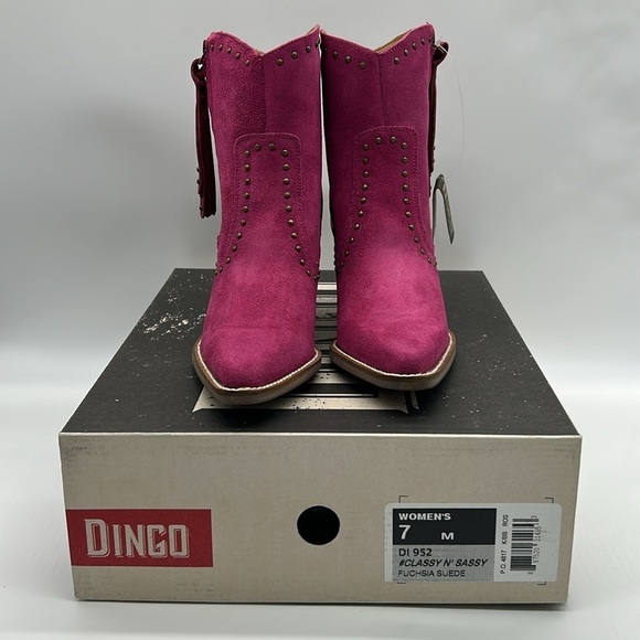 1529- Dingo Suede Ankle Women's Boots Size 7 NWT - Picture 9 of 10